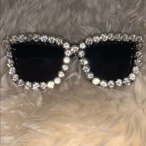 Diamond studded sunglasses